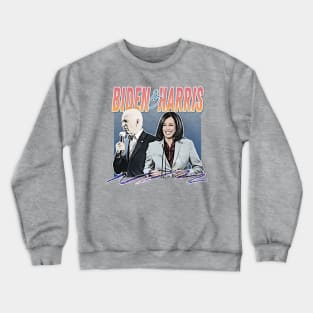 Joe Biden And Kamala Harris / Retro Style Fan Design Crewneck Sweatshirt